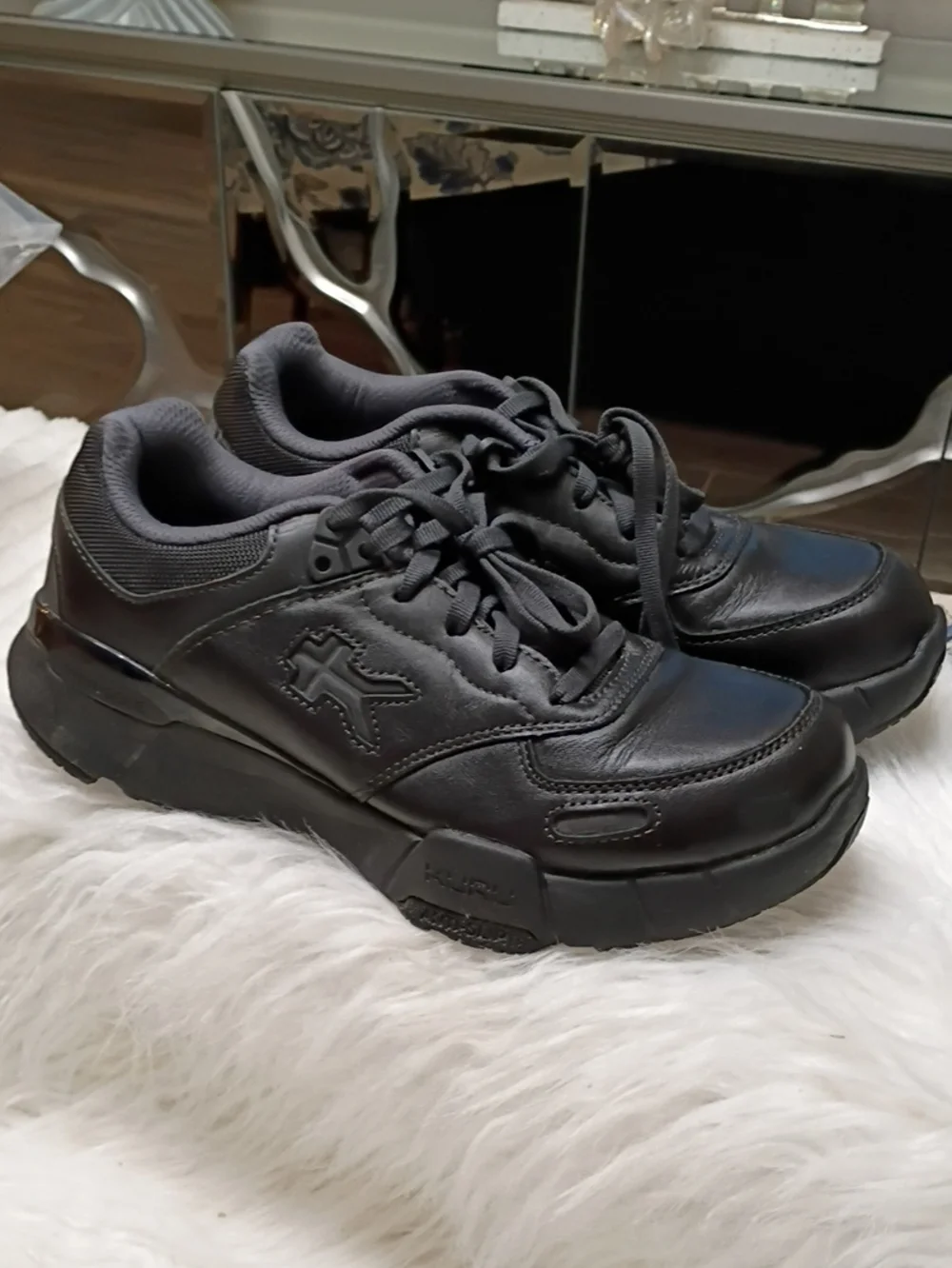 Kuru Kinetic 2 Black Anti-Slip Stability Arch Support Men's Work Shoes 7.5M